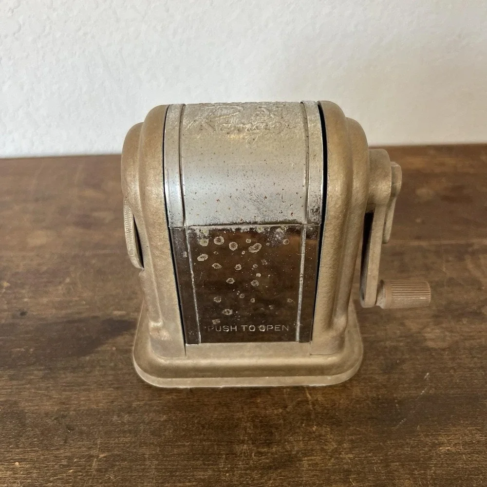 Vintage Boston Ranger 55 Pencil Sharpener 6 Hole Adjustable Point Selector USA